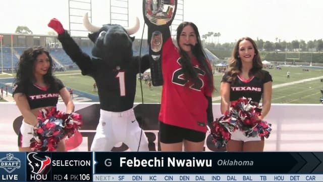 Raquel Rodriguez Brings Texans Pride to NFL Draft With Houston Pick