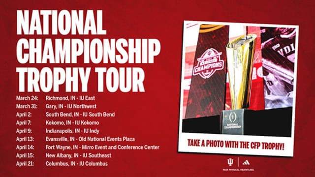 Indiana Trolls Notre Dame With Trophy Tour Stop
