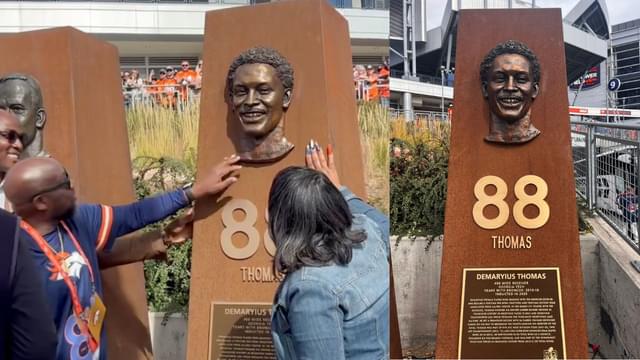 Broncos Unveil Demaryius Thomas’ Ring of Fame Pillar