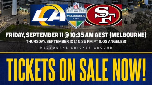 NFL Australia Game Nearly Sold Out in 26 Minutes Amid Ticket Chaos