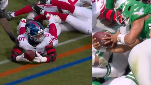 Eagles’ ‘Tush Push’ Fumble vs. Giants Not Reviewable Due to NFL Forward Progress Rule