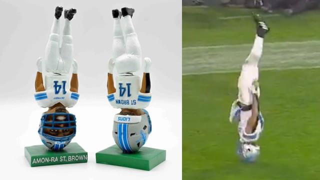 Lions to Give Away Amon-Ra St. Brown Headstand Bobbleheads at Ford Field