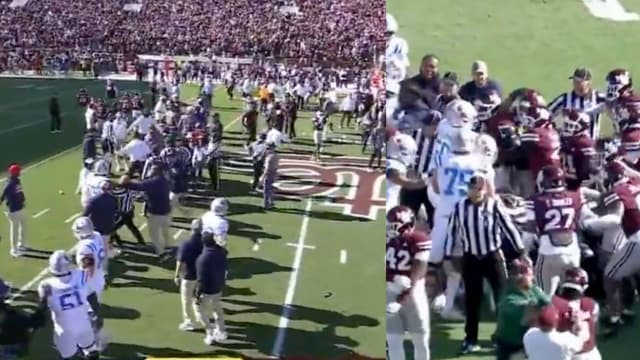 Punches Thrown in Egg Bowl as Benches Empty After Chambliss Play