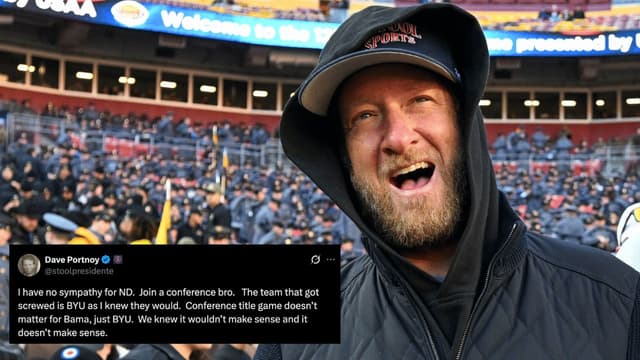 “Join a Conference, Bro”: Dave Portnoy Slams Notre Dame After CFP Snub