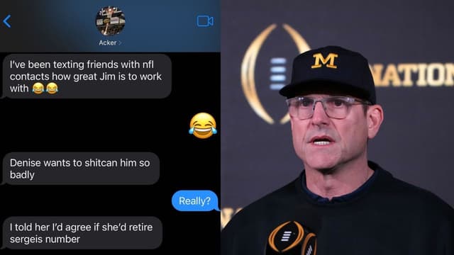 Leaked Texts Show Michigan Regent Working Against Jim Harbaugh