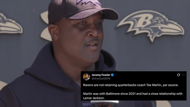 Ravens Are Not Retaining Quarterbacks Coach Tee Martin