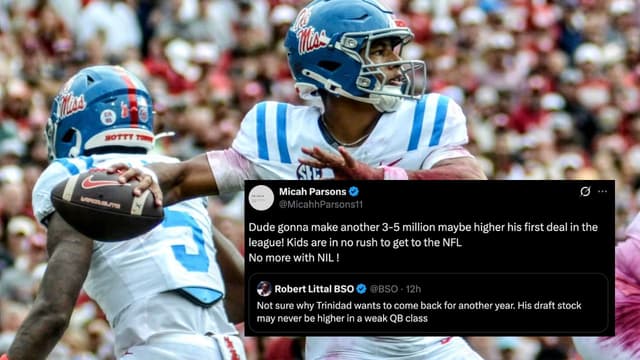 Micah Parsons Defends Trinidad Chambliss Amid Ole Miss Deal Talk