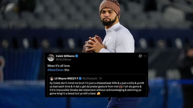 “It’s All Love”: Caleb Williams Responds to Lil Wayne’s Apology