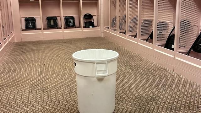 Oregon Leaves Locker Room Spotless But Fans Can’t Ignore Iowa’s Pink Mess