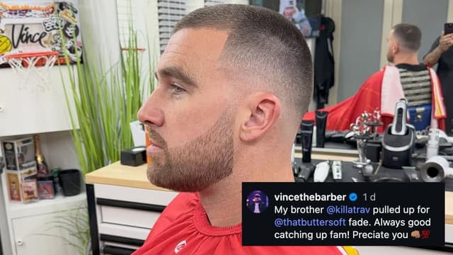 Travis Kelce’s Barber Reveals Fresh Postseason Haircut