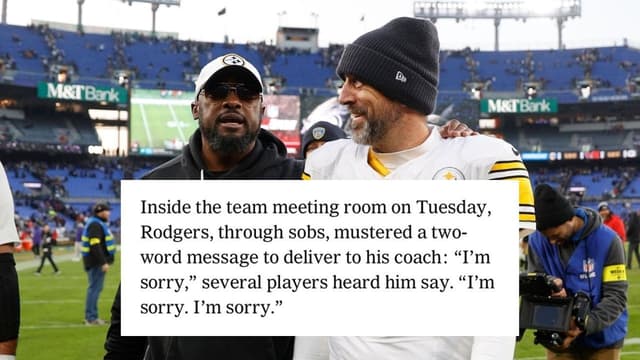 “I’m Sorry”: Aaron Rodgers’ Emotional Reaction to Mike Tomlin’s Exit
