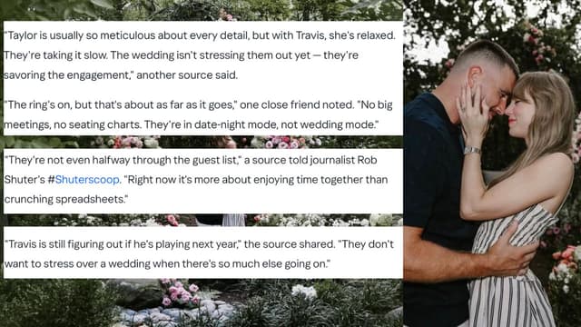 Taylor Swift, Travis Kelce Put Wedding Planning on Pause