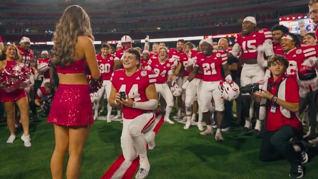 Luke Lindenmeyer Proposes On-Field Following Nebraska’s Win