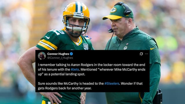 Connor Hughes Sparks Aaron Rodgers Return Speculation After McCarthy-Steelers News