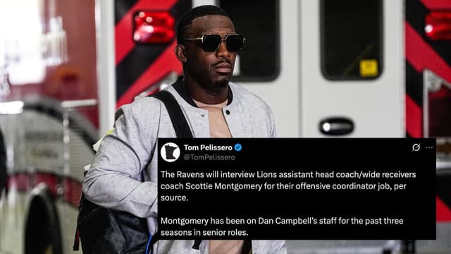 Ravens Request Interview With Lions Assistant Scottie Montgomery for OC Role