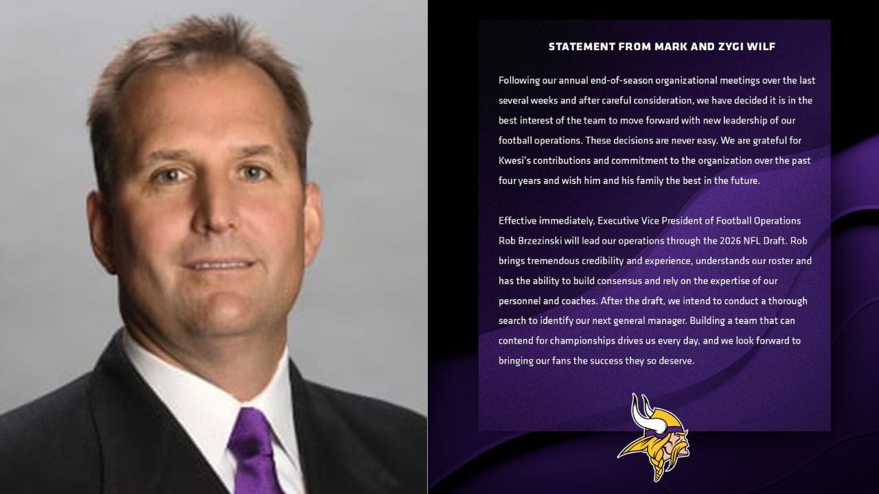 Vikings Name Rob Brzezinski Interim GM, Will Delay Search Until After ...