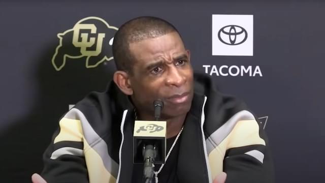 Deion Sanders Frustrated by a Fly During Press Conference: "Are we that stinky?"