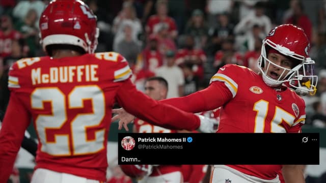 Patrick Mahomes Drops 1-Word Response to Trent McDuffie Deal