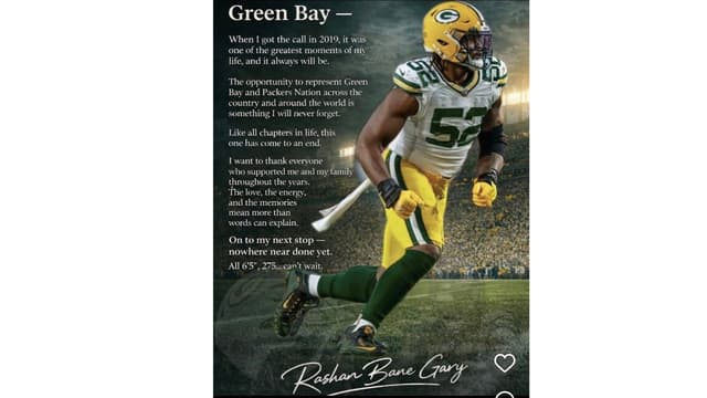 Rashan Gary Deletes Post Announcing Packers Exit