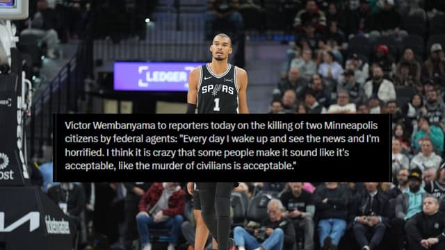 Victor Wembanyama on Minneapolis Shooting: Murder of Civilians Is Not Acceptable
