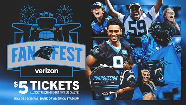 Carolina Panthers to Host Fan Fest at Bank of America Stadium on July 31